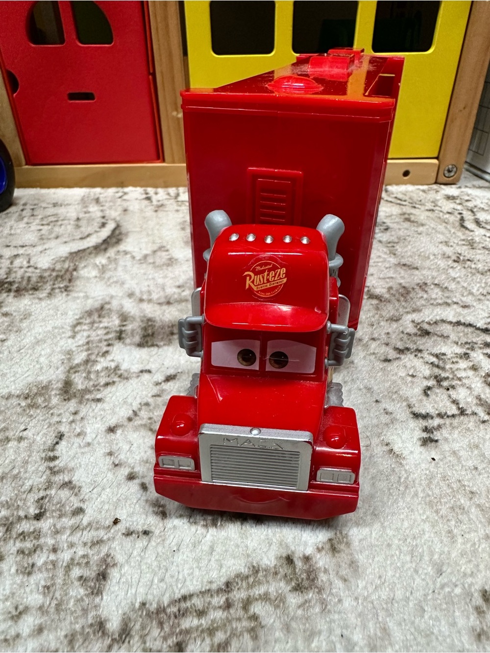 Disney Pixar Cars Mack Semi Mini Racers Transporter Hauler Truck (Mattel)